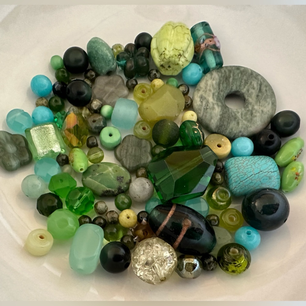 High End Green/Teal Bead Soup